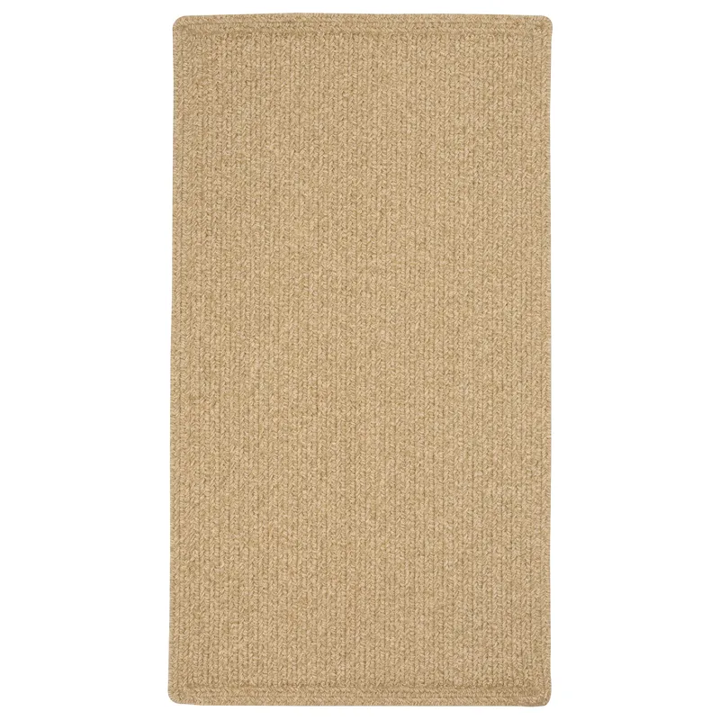 Heathered Beige Vertical Stripe Rectangle Rug - 7\' x 9\'