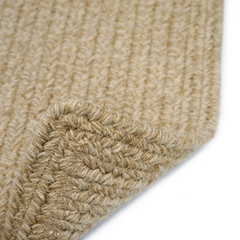 Heathered Beige Vertical Stripe Rectangle Rug - 7\' x 9\'