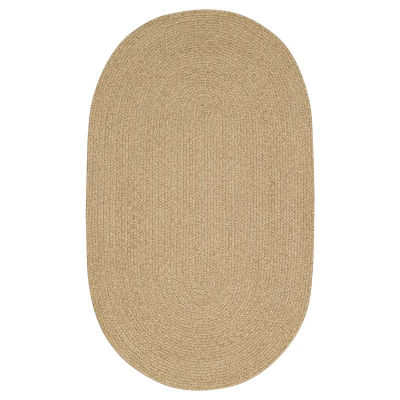 Heathered Beige Oval Rug - 2\' x 3\'