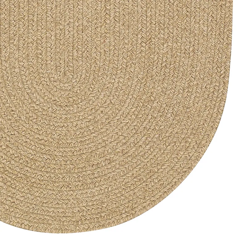 Heathered Beige Oval Rug - 2\' x 3\'