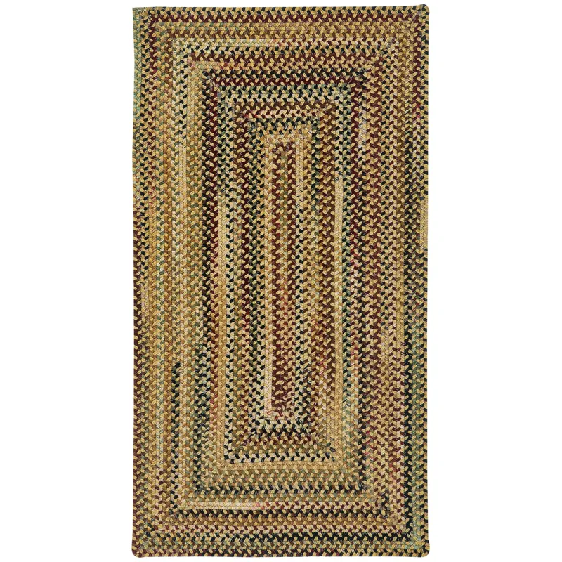 Gramercy Gold Concentric Rectangle Rug - 1\'8\" x 2\'6\"