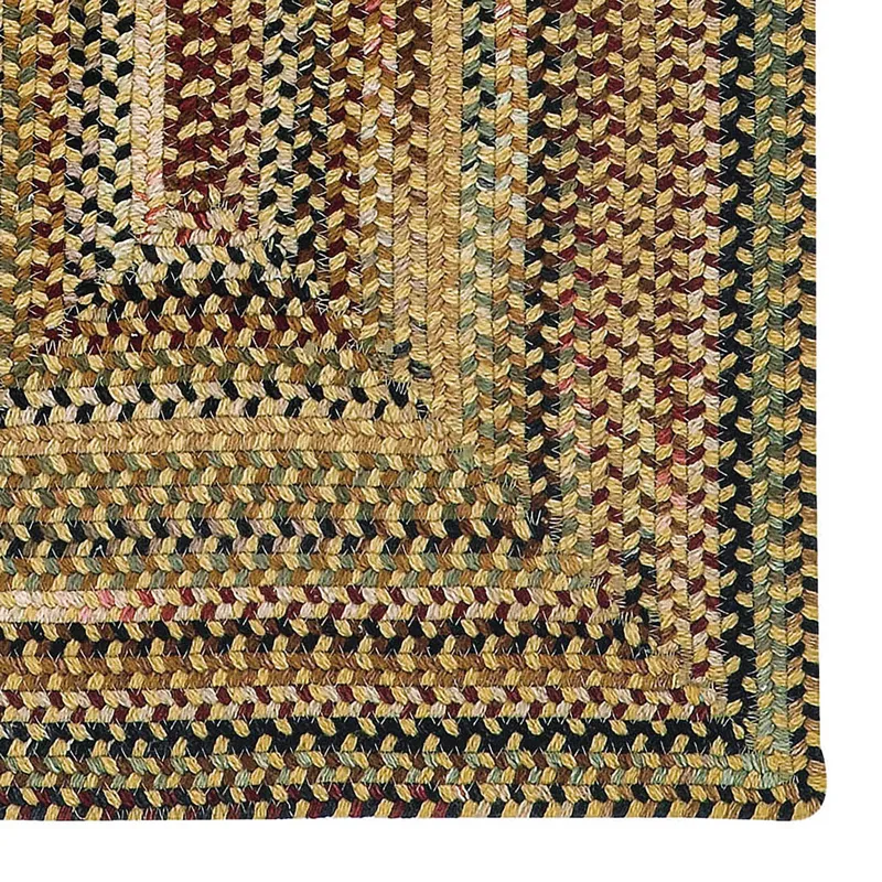Gramercy Gold Concentric Rectangle Rug - 1\'8\" x 2\'6\"