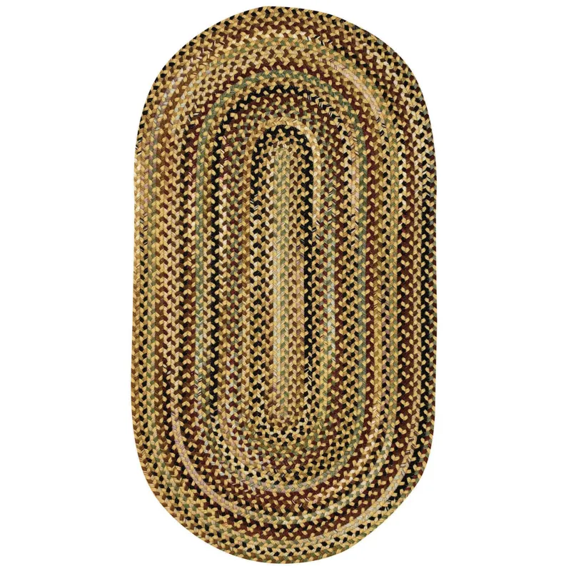 Gramercy Gold Oval Rug - 2\' x 3\'