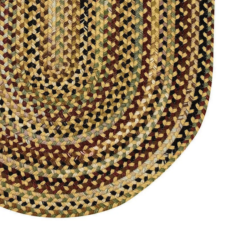 Gramercy Gold Oval Rug - 2\' x 3\'