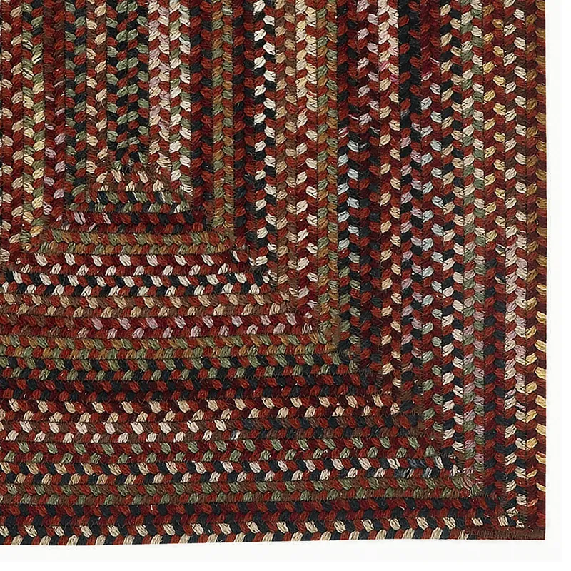 Gramercy Cinnabar Concentric Rectangle Rug - 9\'6\" x 9\'6\"