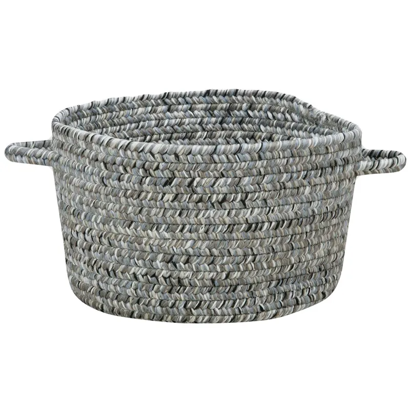 Sea Glass Smoky Quartz 12\" Basket