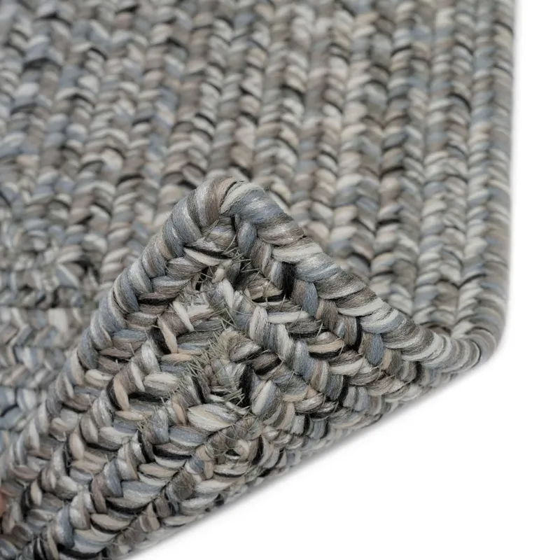 Sea Glass Smoky Quartz Concentric Rectangle Rug - 8\' x 11\'