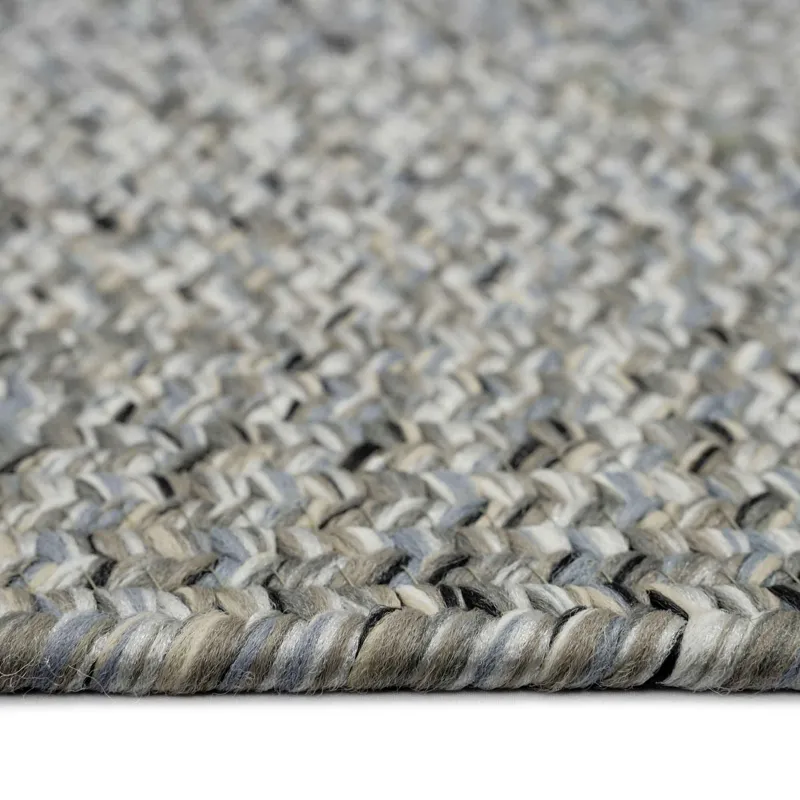 Sea Glass Smoky Quartz Concentric Rectangle Rug - 8\' x 11\'