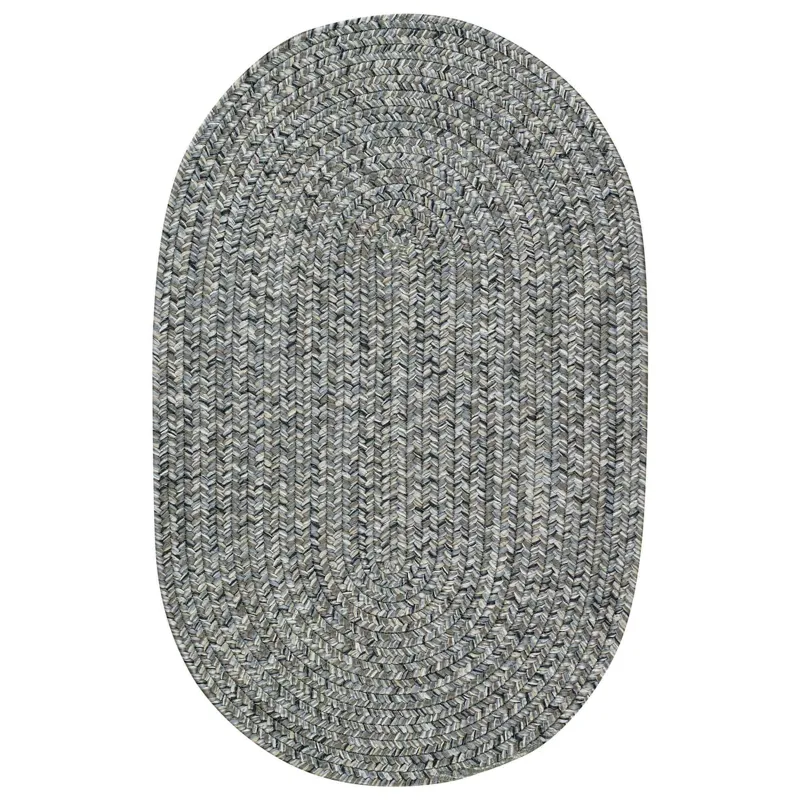 Sea Glass Smoky Quartz Oval Rug - 1\'8\" x 2\'6\"