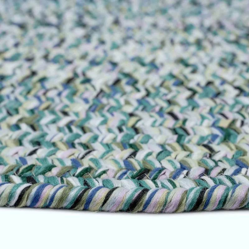Sea Glass Ocean Blue Oval Rug - 4\' x 6\'