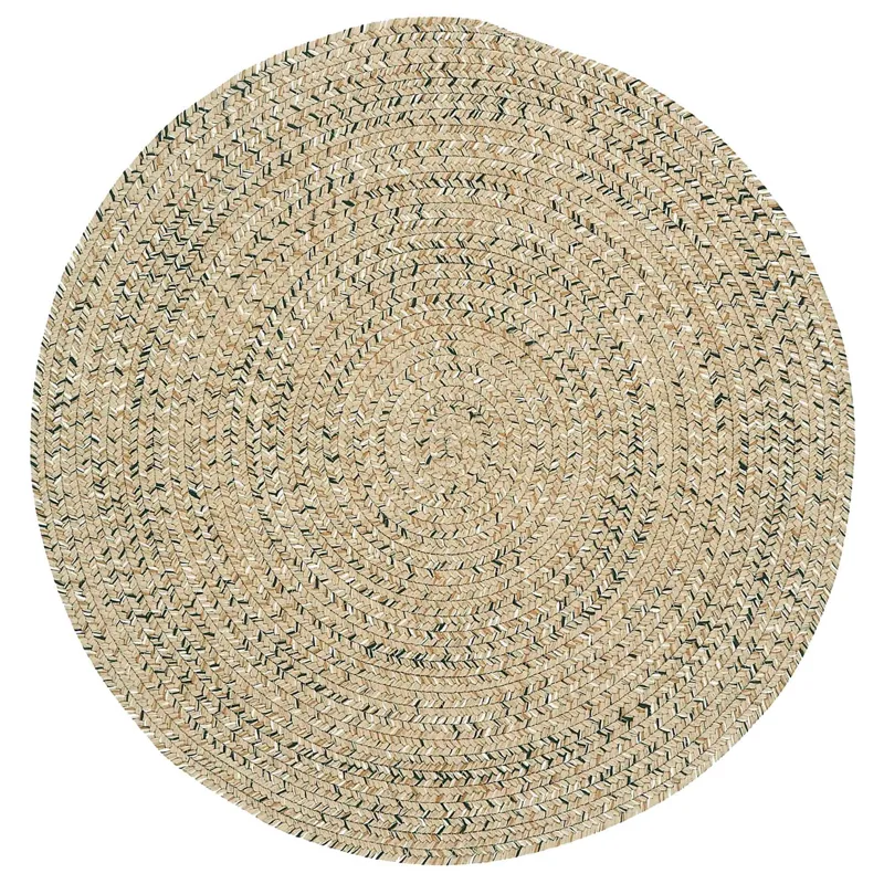 Sea Glass Shell Round Rug - 3\' x 3\'