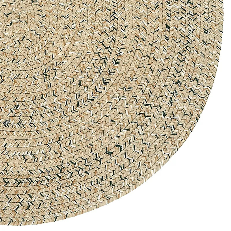 Sea Glass Shell Round Rug - 3\' x 3\'