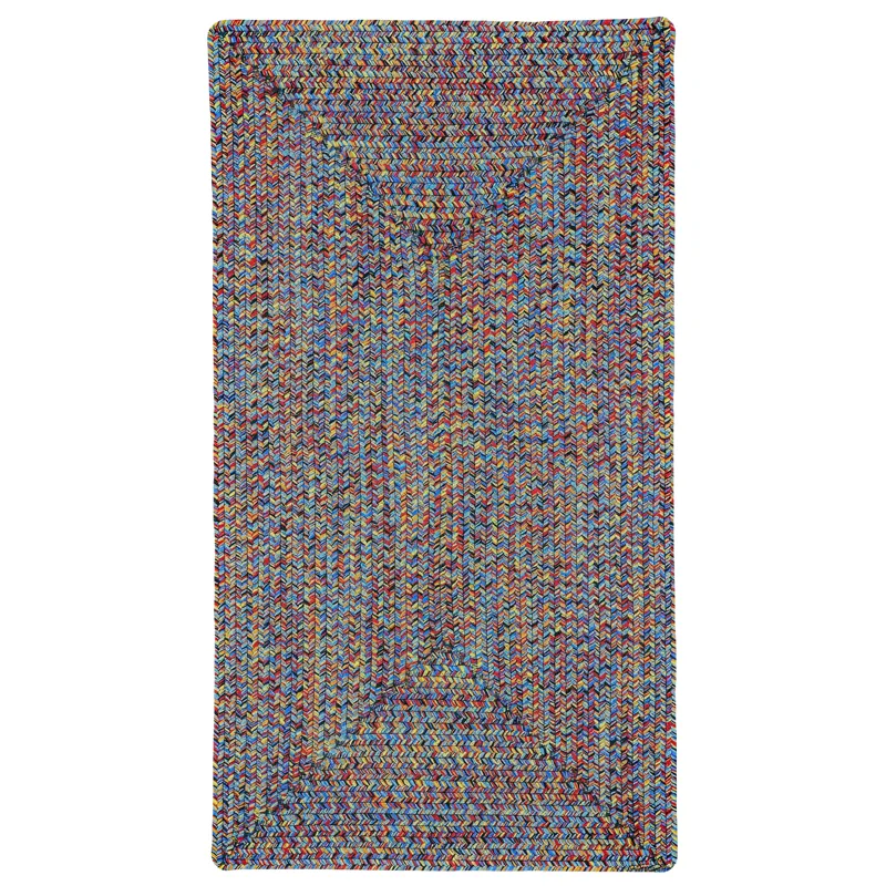 Sea Glass Fiesta Bright Multi Concentric Rectangle Rug - 1\'8\" x 2\'6\"