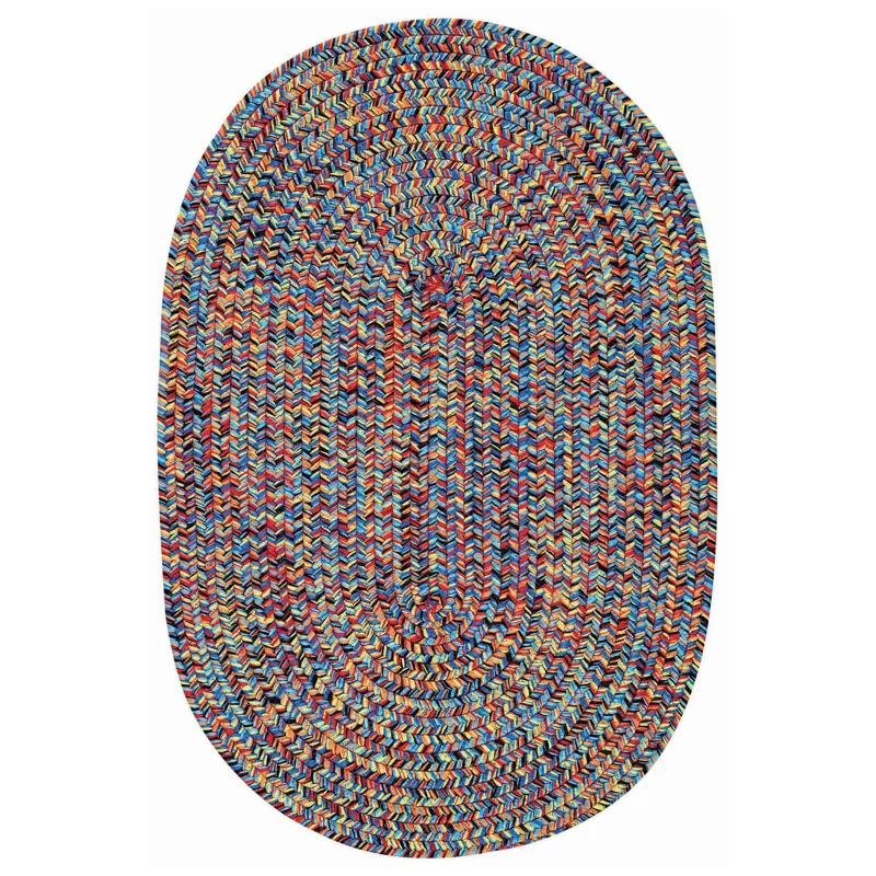 Sea Glass Fiesta Bright Multi Oval Rug - 1\'8\" x 2\'6\"