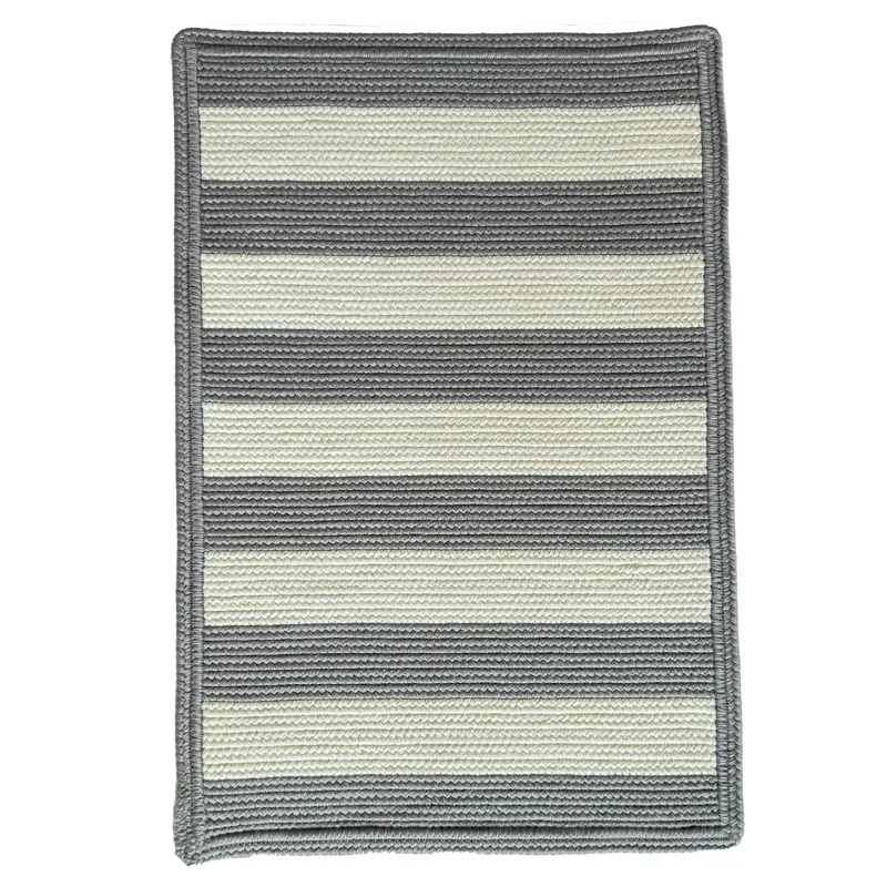 Timeless Gray Cross Sewn Rectangle Rug - 4\' x 6\'