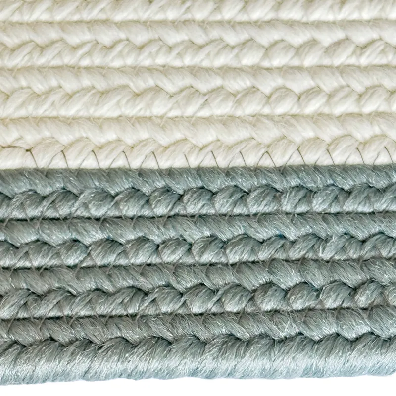 Timeless Spa Blue Concentric Rectangle Rug - 3\' x 3\'
