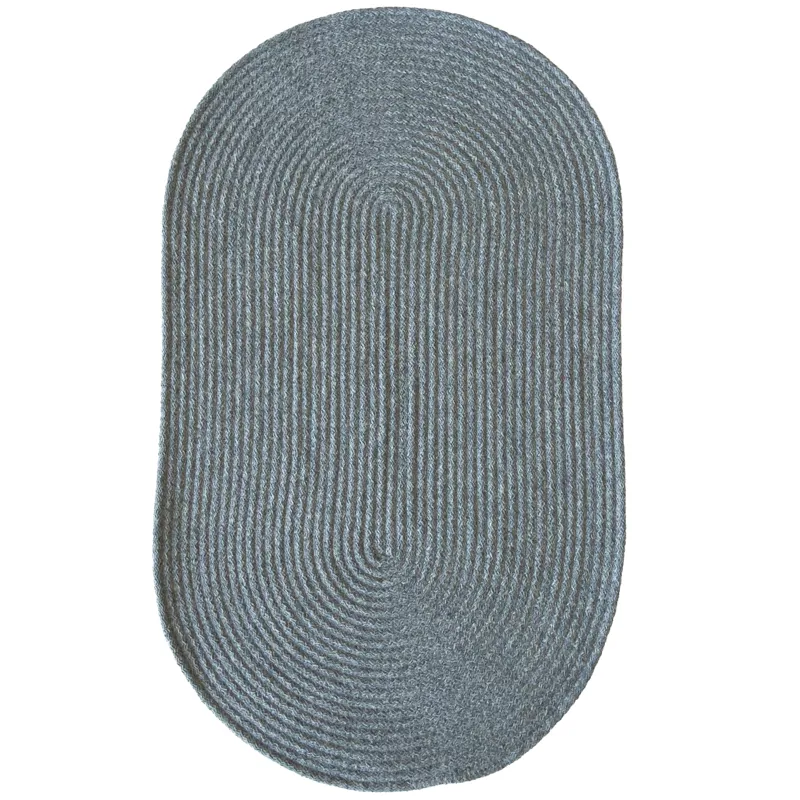 Chatham Light Grey Oval Rug - 2\' x 3\'