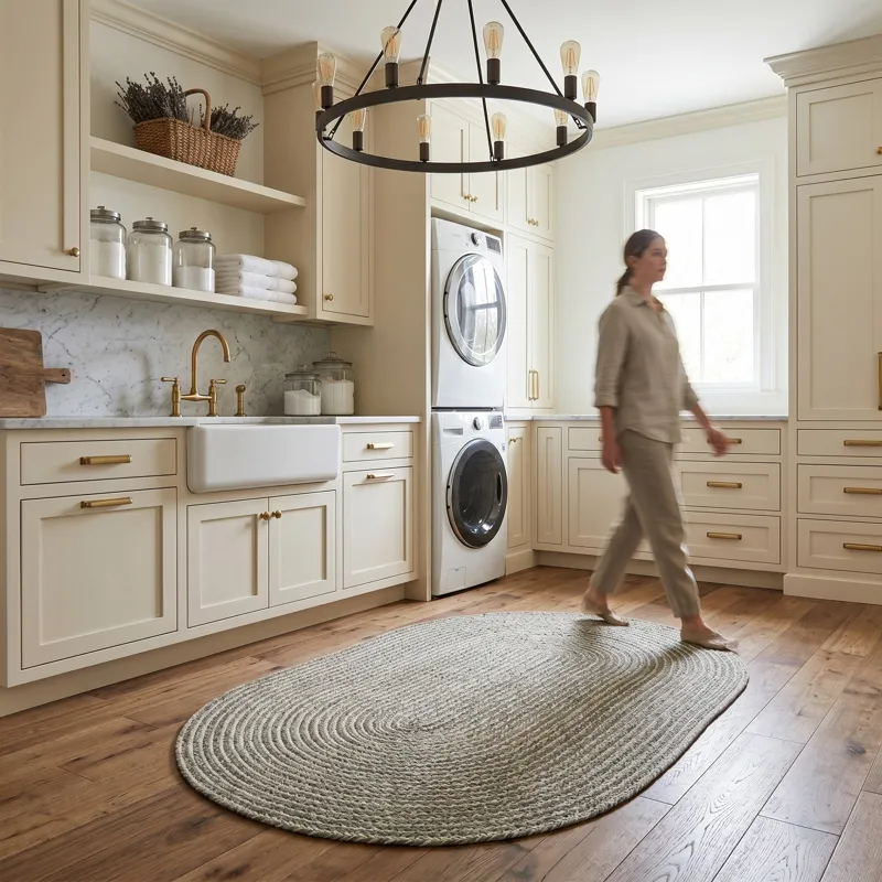 Litchfield Cobblestone Oval Rug - 11\'4\" x 14\'4\"
