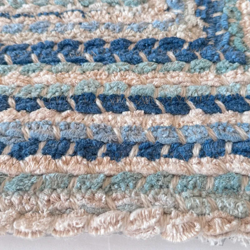 Crafted Seafoam Concentric Rectangle Rug - 11\'4\" x 14\'4\"