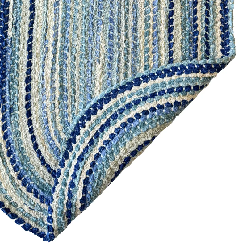 Crafted Seafoam Oval Rug - 5\' x 8\'
