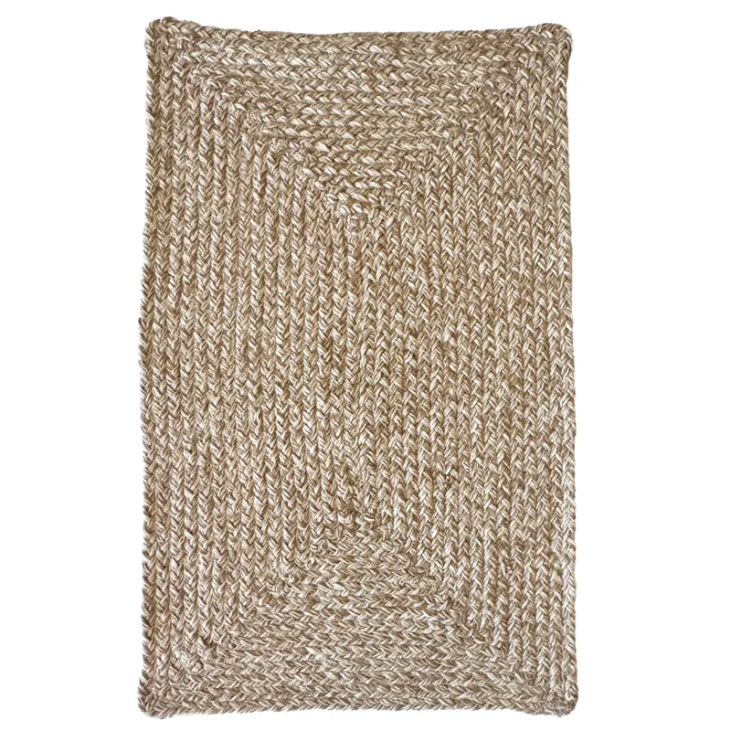 Terra Harvest Wheat Concentric Rectangle Rug - 2\' x 8\'