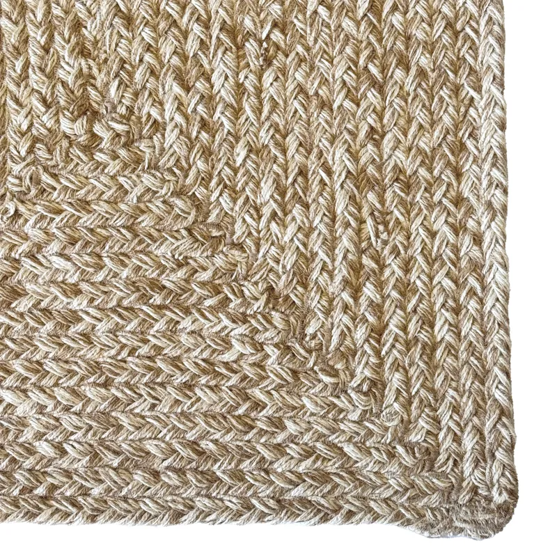 Terra Harvest Wheat Concentric Rectangle Rug - 2\' x 8\'