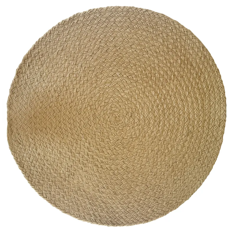 Terra Harvest Natural Round Rug - 3\' x 3\'