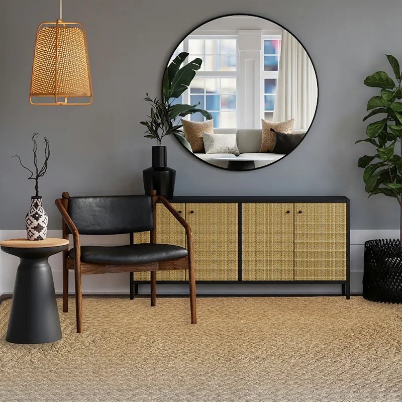 Terra Harvest Natural Concentric Rectangle Rug - 2\' x 3\'