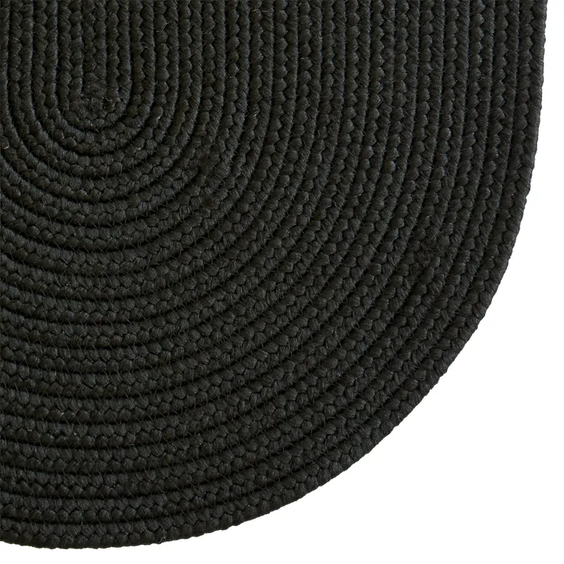 Shoreline Black Oval Rug - 5\' x 8\'