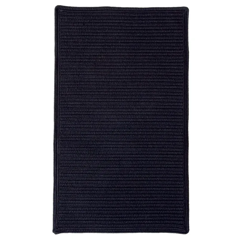 Shoreline Black Cross Sewn Rectangle Rug - 5\'6\" x 5\'6\"