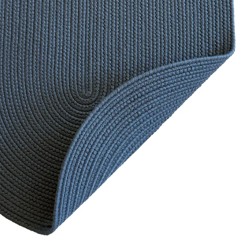 Shoreline Ocean Blue Oval Rug - 4\' x 6\'