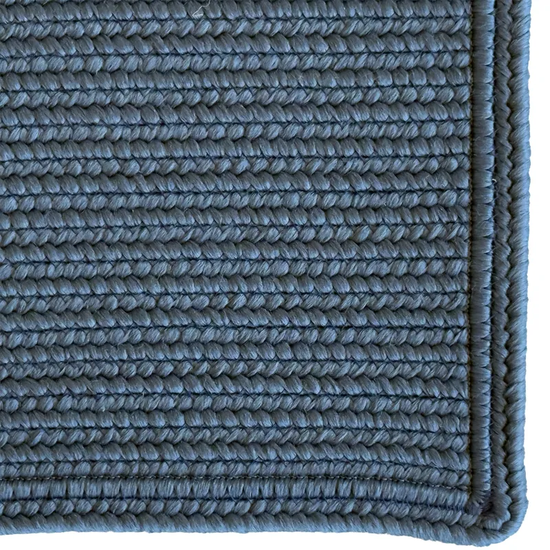 Shoreline Ocean Blue Cross Sewn Rectangle Rug - 3\' x 5\'