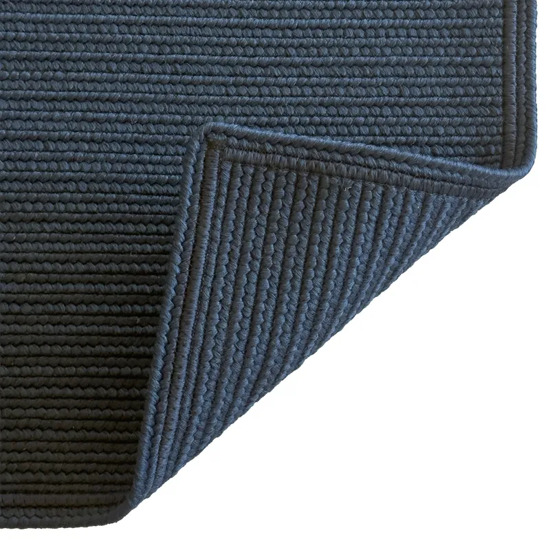 Shoreline Navy Cross Sewn Rectangle Rug - 5\'6\" x 5\'6\"