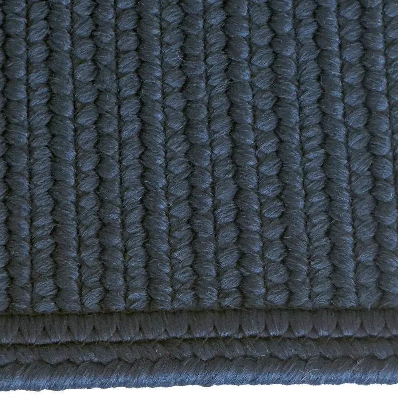 Shoreline Navy Cross Sewn Rectangle Rug - 5\'6\" x 5\'6\"