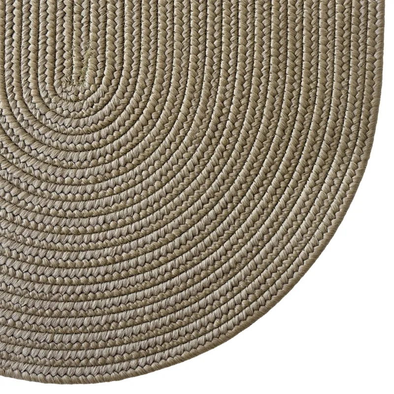 Shoreline Khaki Oval Rug - 8\' x 11\'