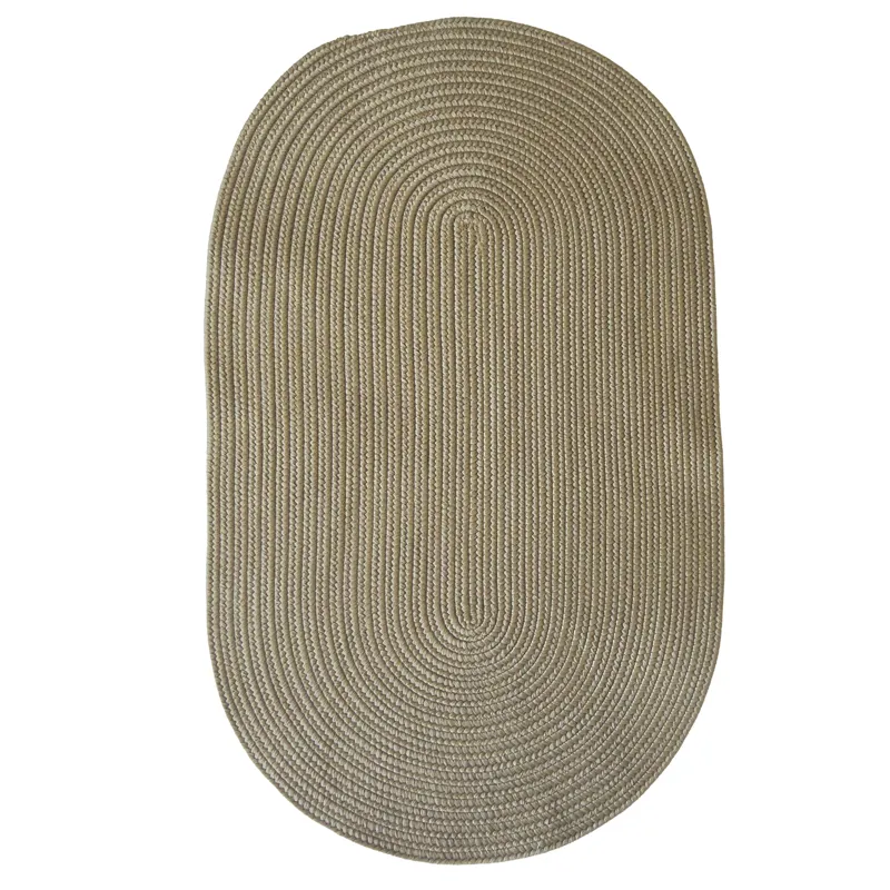 Shoreline Khaki Oval Rug - 8\' x 11\'