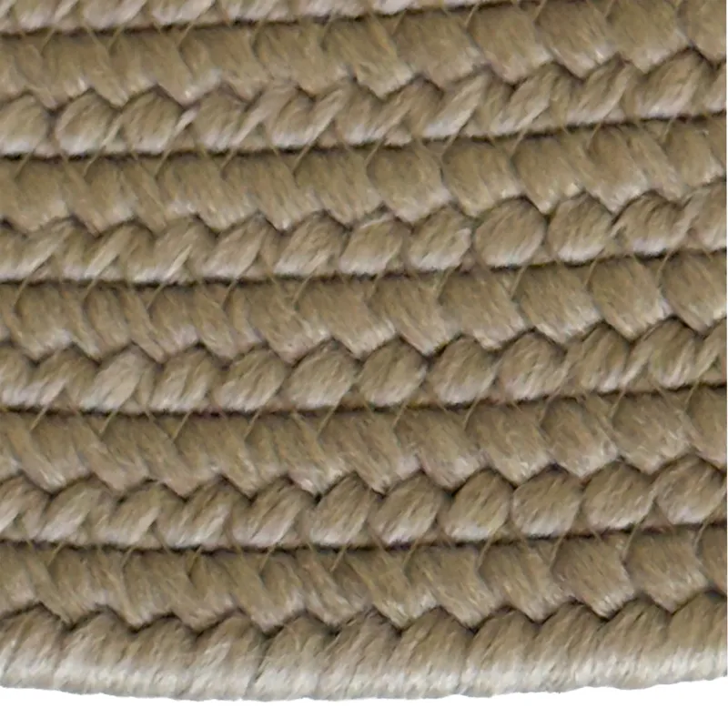 Shoreline Khaki Oval Rug - 8\' x 11\'