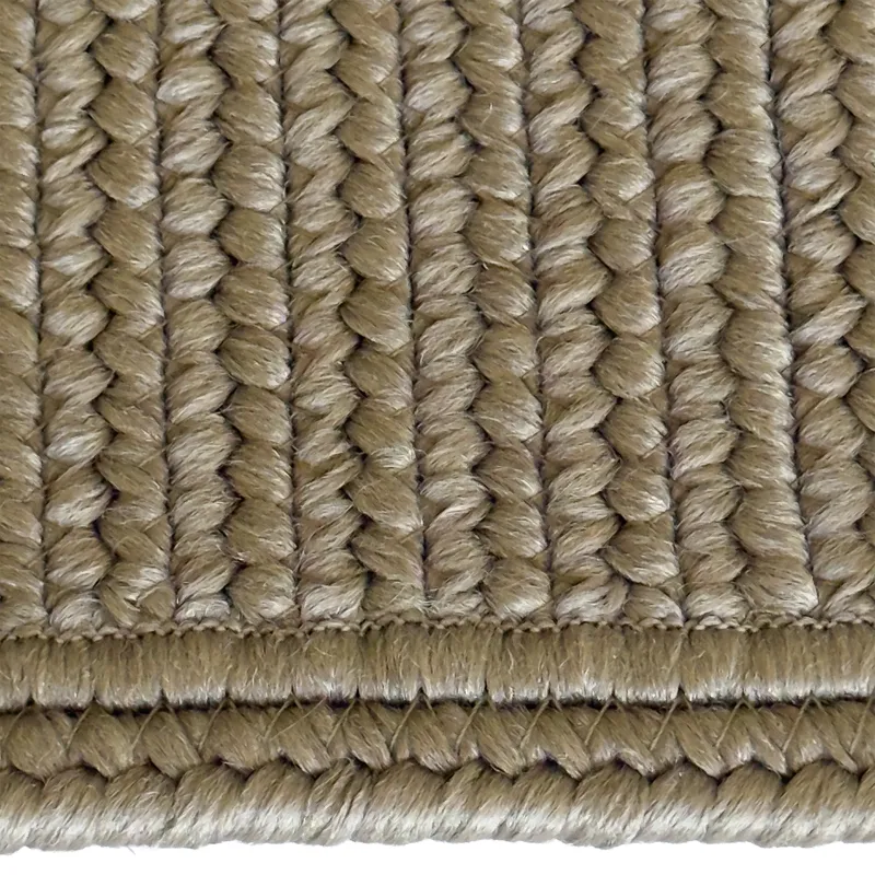 Shoreline Khaki Cross Sewn Rectangle Rug - 7\'6\" x 7\'6\"