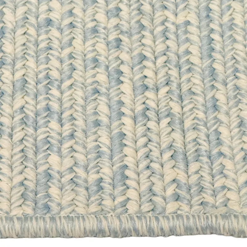 Beach Barn Tweed Baby Blue Cross Sewn Rectangle Rug - 9\'2\" x 13\'2\"