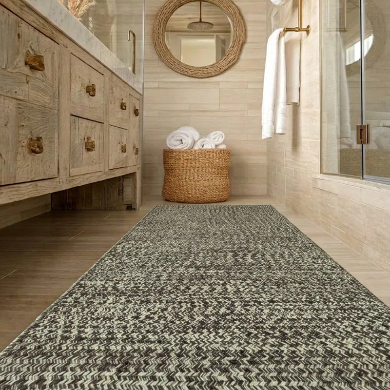 Beach Barn Tweed Driftwood Cross Sewn Rectangle Rug - 4\' x 6\'