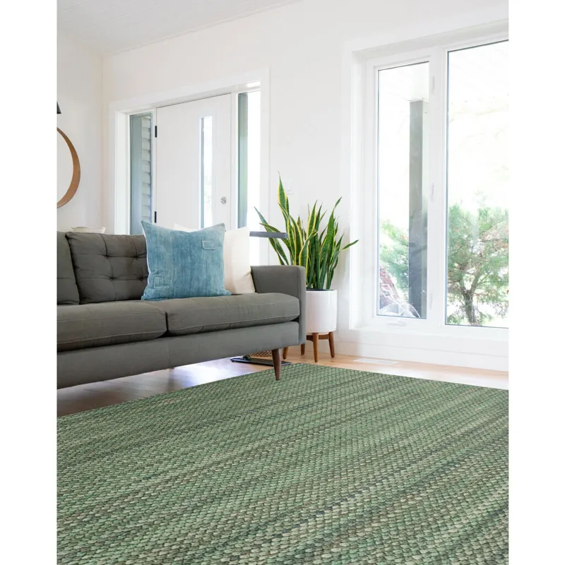 Worthington Seafoam Vertical Stripe Rectangle Rug - 8\' x 11\'