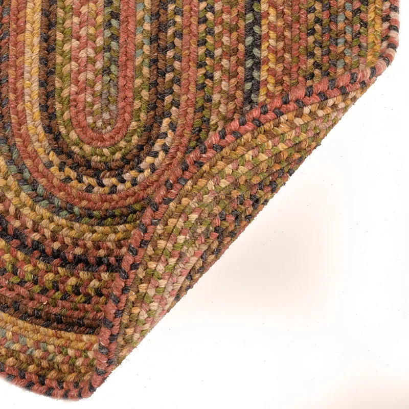 American Legacy Antique Multi Round Rug - 1\'3\" x 1\'3\"