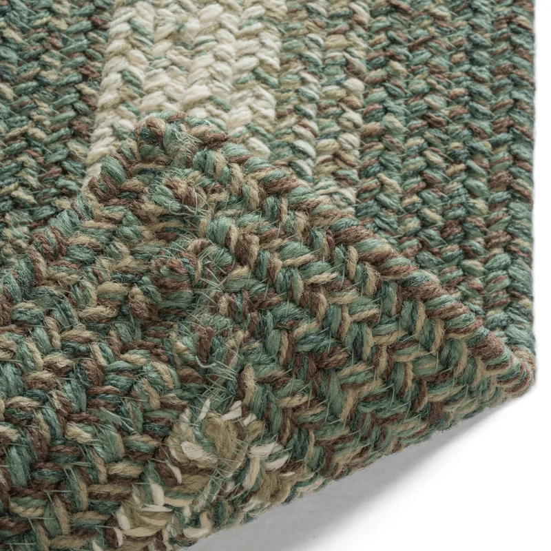 Sturbridge Balsam Green Concentric Rectangle Rug - 1\'8\" x 2\'6\"
