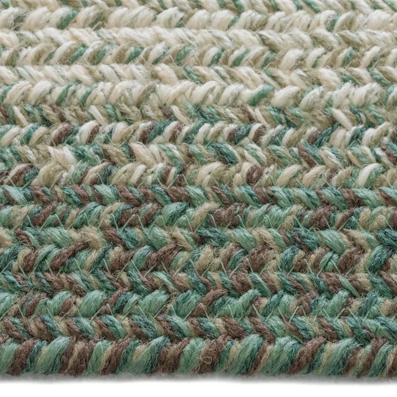 Sturbridge Balsam Green Concentric Rectangle Rug - 1\'8\" x 2\'6\"
