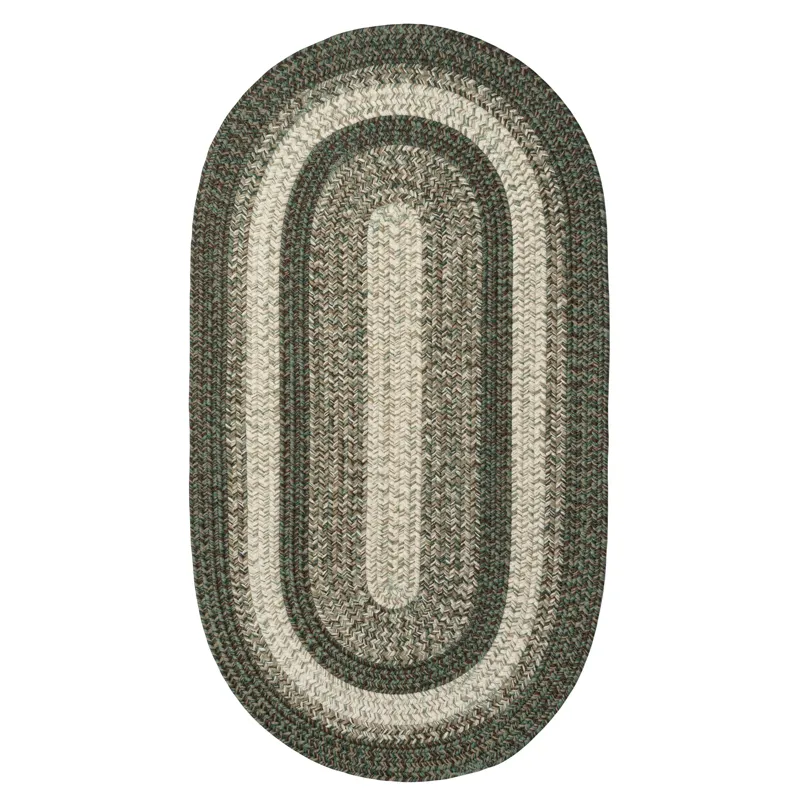 Sturbridge Balsam Green Oval Rug - 5\' x 8\'