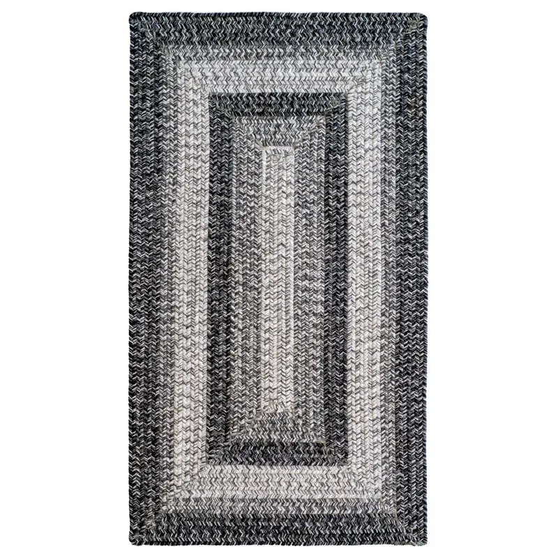 Sturbridge Coventry Gray Concentric Rectangle Rug - 1\'8\" x 2\'6\"