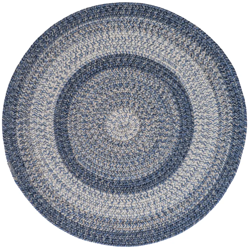 Sturbridge Lake Blue Round Rug - 5\'6\" x 5\'6\"