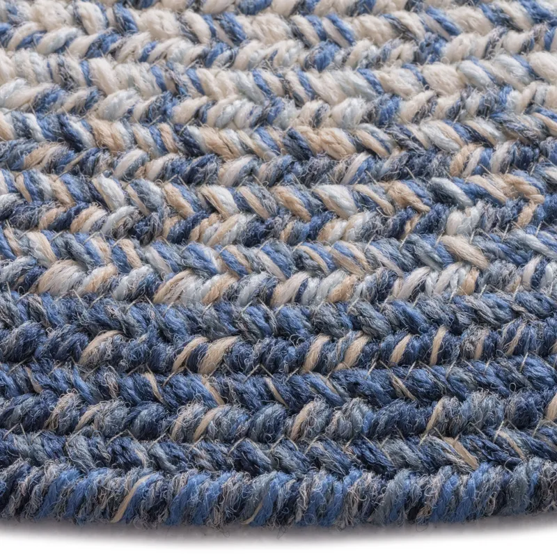 Sturbridge Lake Blue Round Rug - 5\'6\" x 5\'6\"