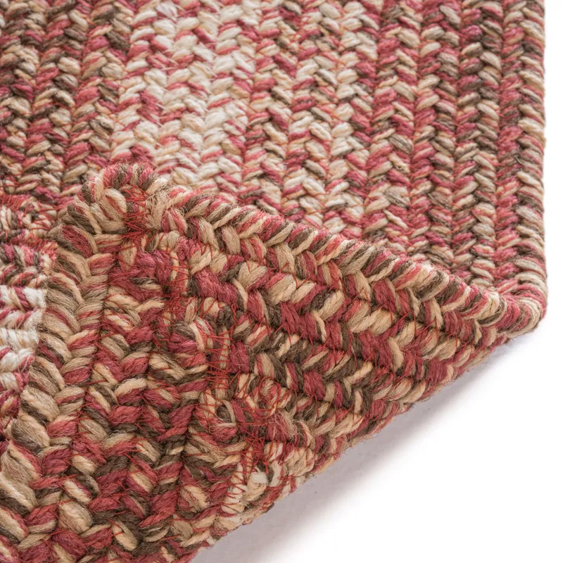 Sturbridge Maple Red Concentric Rectangle Rug - 7\' x 9\'