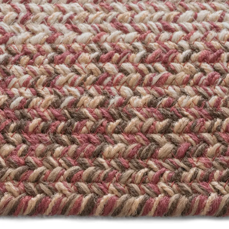 Sturbridge Maple Red Concentric Rectangle Rug - 7\' x 9\'